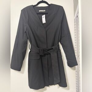 Abercrombie & Fitch Black Belted Blazer